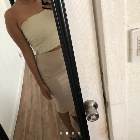 American Apparel Nude Skirt - Picture 2 of 3